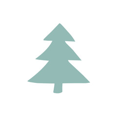 evergreen tree silhouettes icon