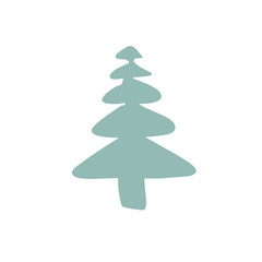 evergreen tree silhouettes icon