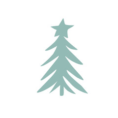 evergreen tree silhouettes icon