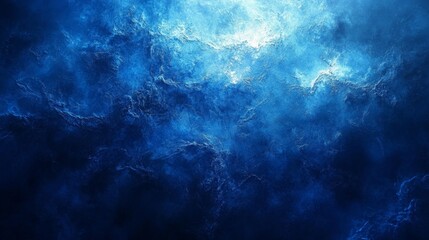 Fototapeta premium Abstract Blue Ocean Waves. Generative AI