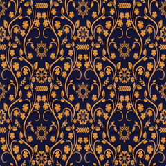 Elegant Floral Design with Polished Gold Accents and Deep Petals