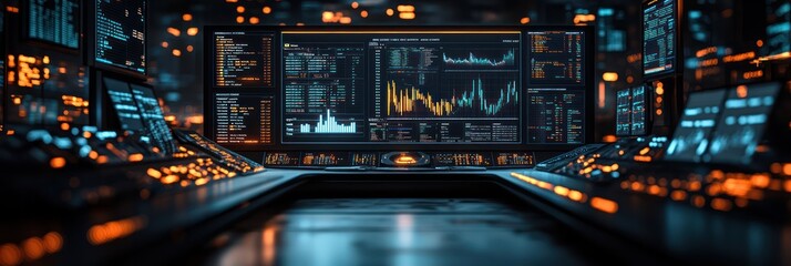 Futuristic Data Center:  A Glimpse into the Heart of Digital Operations