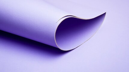 Rolled Lavender Textile Showing Texture and Softness