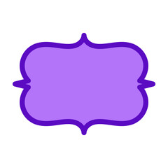 Decorative Purple Eid Al Fitr Frame