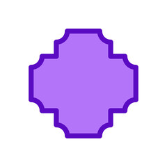 Decorative Purple Eid Al Fitr Frame