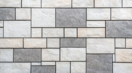 Naklejka premium Gray and Beige Stone Block Texture Background
