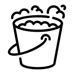 bucket Line Icon