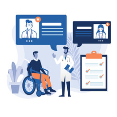 online medical recommendation service, health general check up concept 