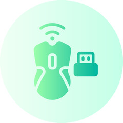 computer mouse gradient icon