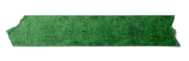 質感のある緑色のマスキングテープのテクスチャー