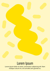 Set of Minimal Vector Magazine Designs with Gradient Circles and Lines. Minimalistic Background with Motion Lines. Ideal for Business Template or Nightlife Placard. Futuristic Style