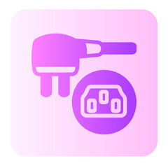 power plug gradient icon