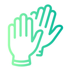 gloves Line Gradient Icon