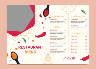 Fast food menu template for fast food restaurant or cafe. Vector sketch price list for hot dog and fries combo, pizza or cheeseburger and hamburger sandwich. Restaurant menu