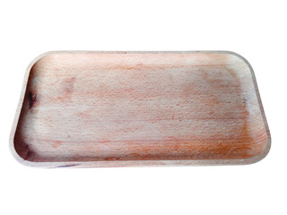 A wooden tray with a brownish color