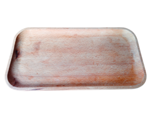 A wooden tray with a brownish color