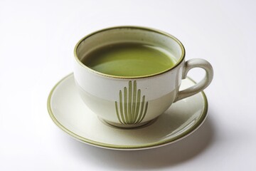 Fototapeta premium A photo of a matcha green tea cup