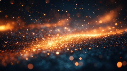 Naklejka premium Sparkling Galaxy: A Celestial Dance of Light and Dark