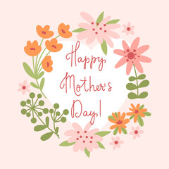 Elegant floral Mothers day design