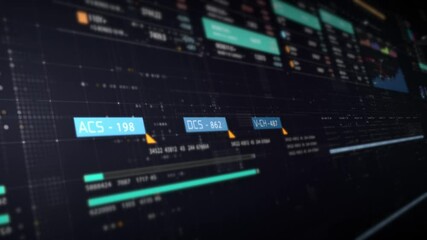 Dynamic data visuals for business info graphics, animated charts, and data-driven insights for a business meeting mock-up. Explore the world of trading, stock exchanges, and crypto