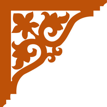 Corner decoration of Indian Wada Architect.