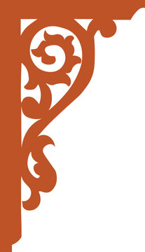 Corner decoration of Indian Wada Architect 