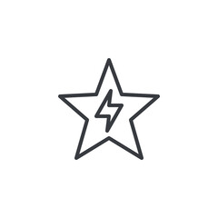 Obraz premium Energy Star line icon