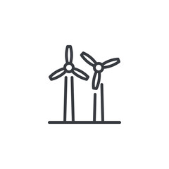 Wind Farm line icon