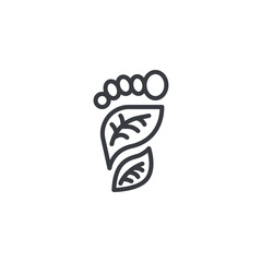 Carbon Footprint line icon