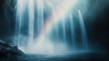 Enigmatic Waterfall: A Serene Oasis in Nature's Embrace