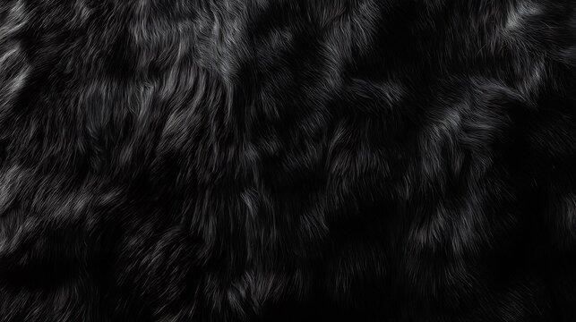 Soft and luxurious texture of black sheep's wool captured in a close-up view, showcasing its unique fibers and patterns