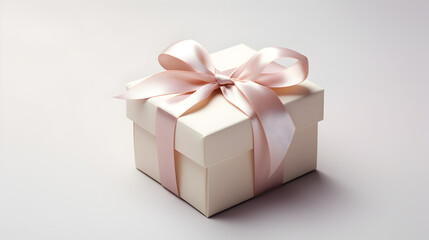 Obraz premium Beautifully Wrapped Valentine's Present with a Touch of Love
