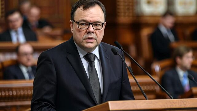 The politician, serving as a member of parliament, passionately addresses members of Congress, emphasizing crucial reforms and inspiring dialogue on pressing national matters.