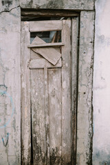 Weathered Wooden Door