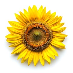 Obraz premium Sunflower Seed on White Background for Food and Agriculture Industry