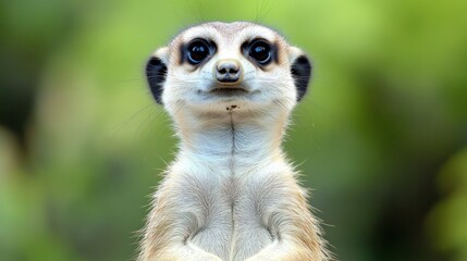 Adorable Meerkat Portrait: A Close-Up of a Curious and Charming Animal