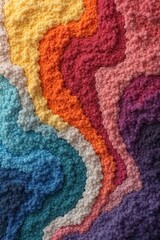 Abstract Colorful Texture Rainbow Hues Swirling Pattern Organic Shapes Textured Background