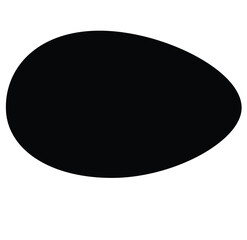 Cute cartoon hand drawn vector egg icon silhouette.