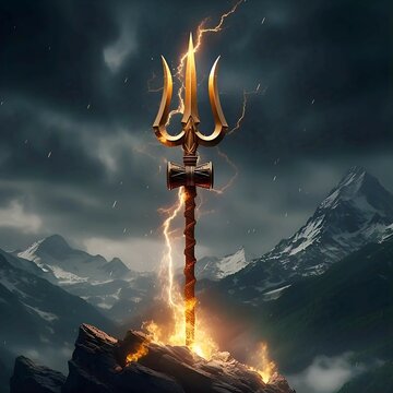 Lord Shiva Indian God of Hindu, Mahadev with trisul vector illustration on dark background Digital art of Lord Shiva 4K HD Wallpape Mahashivratri Shivratri 
