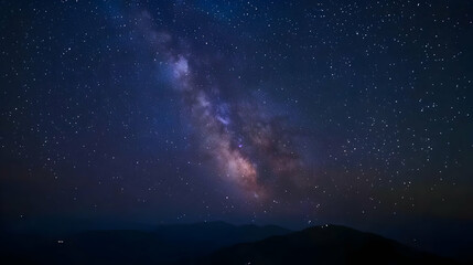 Naklejka premium starry night sky with stars