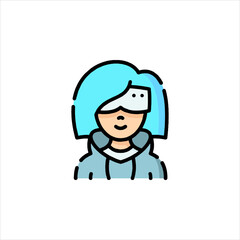 cartoon character of man