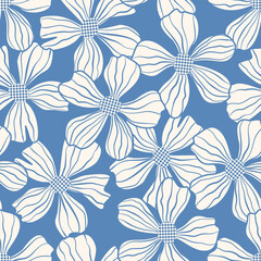 Flower seamless pattern design with beautiful flower and leaves. Flower art. floral and leaf pattern design for fabric, cotton, wallpaper, satin, gift wrap, carpet, background.	