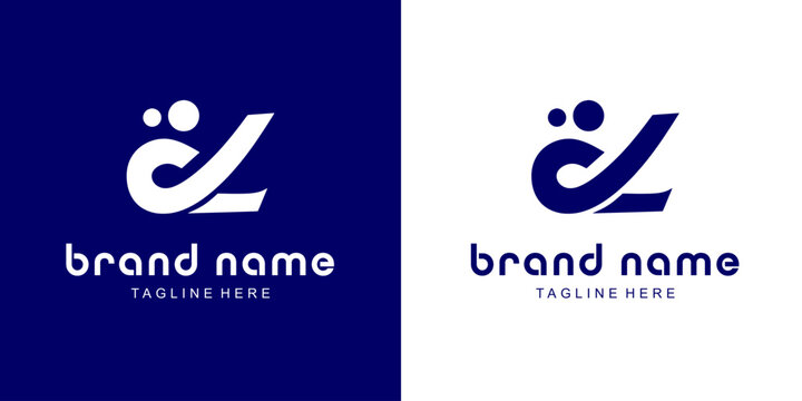 Creative DL Letter Logo with Video, Illustration, Design Inspiration, Vector, Icon