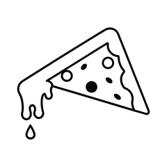 cheese on white vector illustration