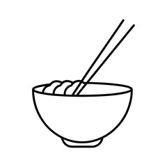 bowl of soup vector illustration