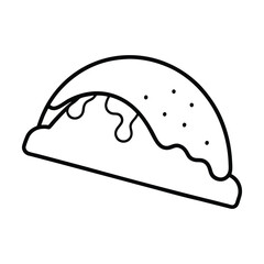 sandwich with cheese vector illustration