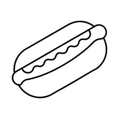 hot dog vector illustration