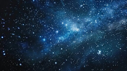 Expansive outer space night sky showcasing a shimmering starfield, radiant galaxies, and infinite cosmic universe in a deep black celestial background