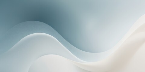 Gradient abstract background banner design in blue cream soft smooth noise texture for poster header wallpaper