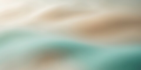 Soft gradient background with blurred teal and beige tones